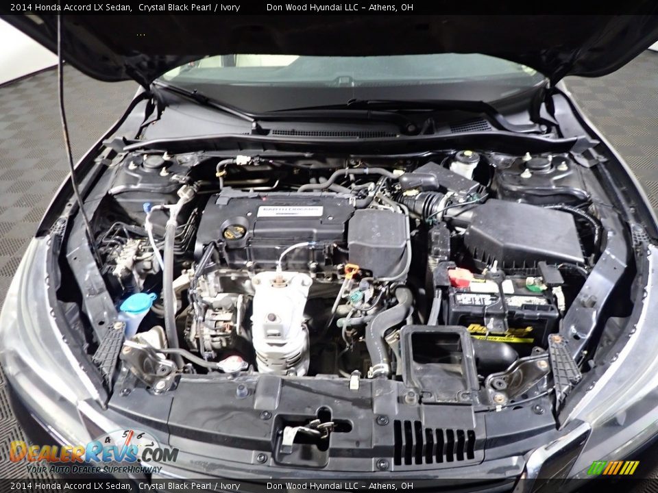 2014 Honda Accord LX Sedan Crystal Black Pearl / Ivory Photo #6