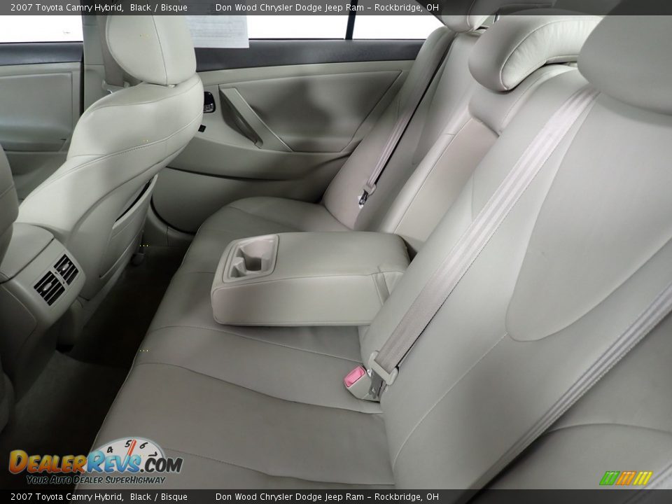 2007 Toyota Camry Hybrid Black / Bisque Photo #35