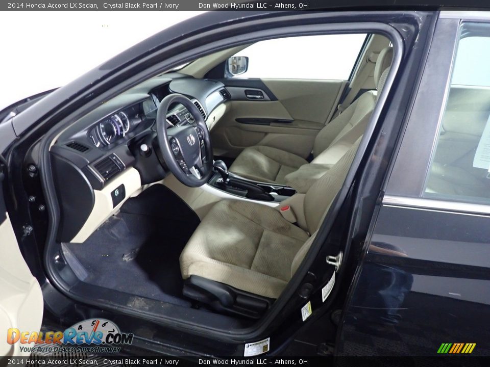 2014 Honda Accord LX Sedan Crystal Black Pearl / Ivory Photo #19