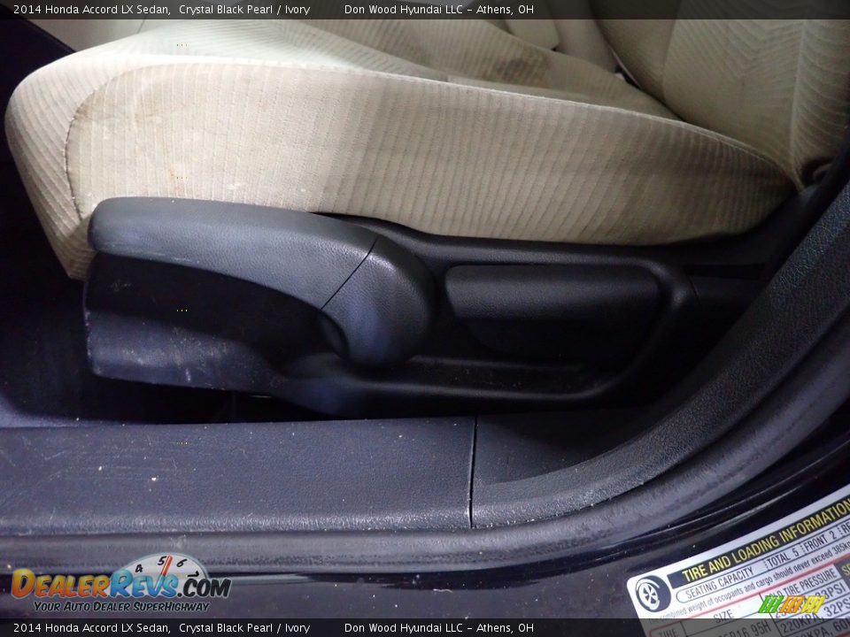 2014 Honda Accord LX Sedan Crystal Black Pearl / Ivory Photo #20