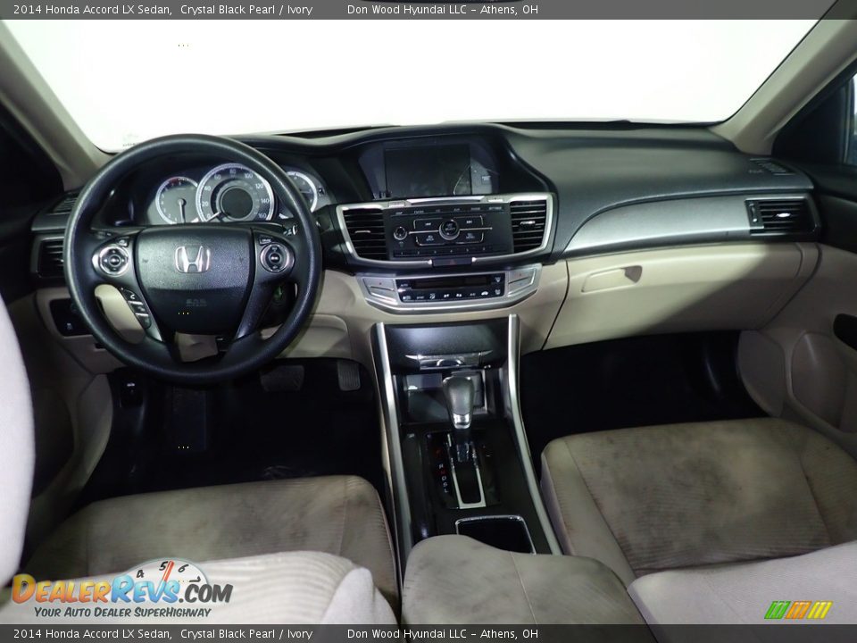 2014 Honda Accord LX Sedan Crystal Black Pearl / Ivory Photo #21