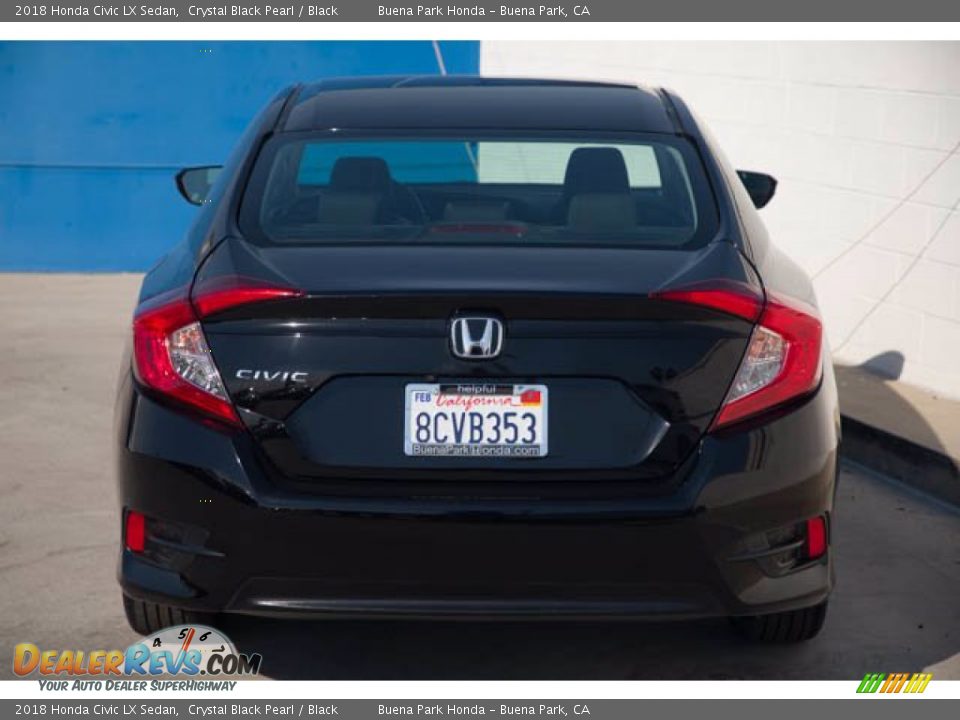 2018 Honda Civic LX Sedan Crystal Black Pearl / Black Photo #11