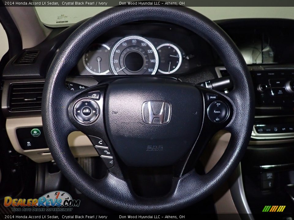 2014 Honda Accord LX Sedan Crystal Black Pearl / Ivory Photo #22