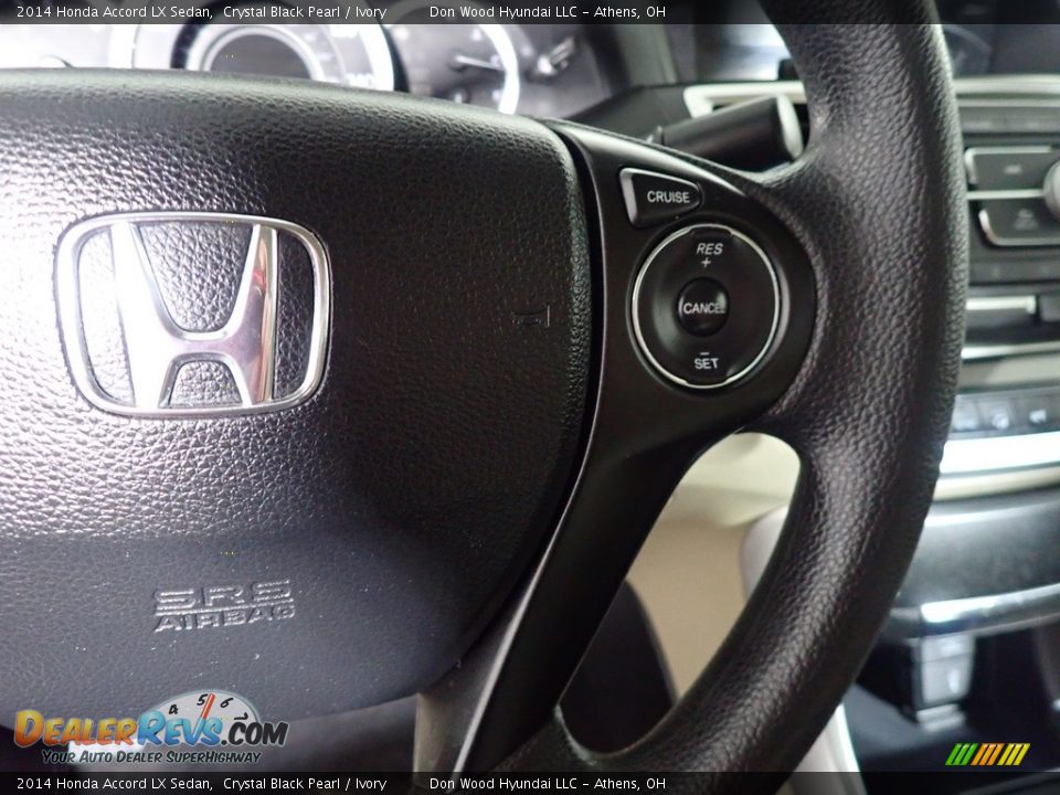 2014 Honda Accord LX Sedan Crystal Black Pearl / Ivory Photo #24