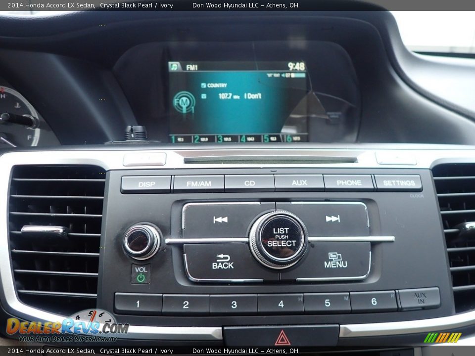 2014 Honda Accord LX Sedan Crystal Black Pearl / Ivory Photo #25