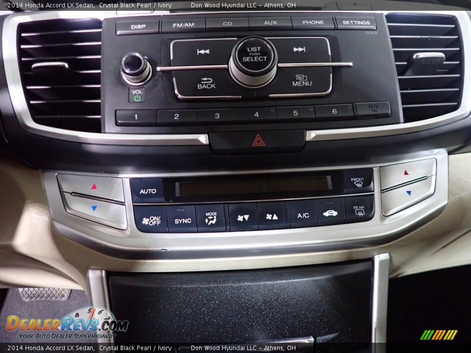 2014 Honda Accord LX Sedan Crystal Black Pearl / Ivory Photo #26
