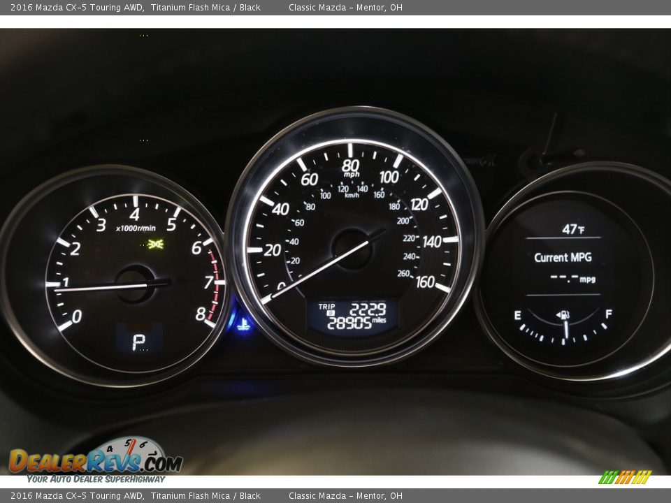 2016 Mazda CX-5 Touring AWD Titanium Flash Mica / Black Photo #8