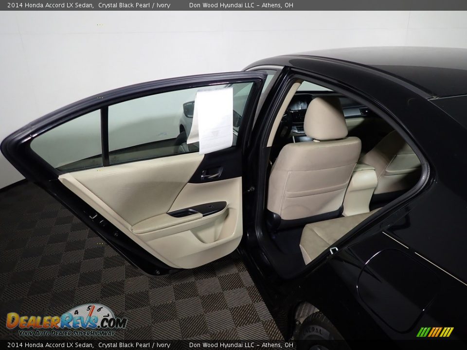 2014 Honda Accord LX Sedan Crystal Black Pearl / Ivory Photo #30