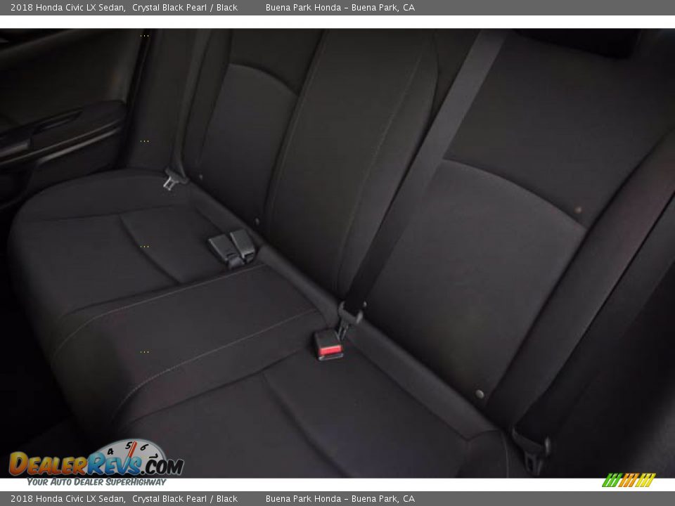 2018 Honda Civic LX Sedan Crystal Black Pearl / Black Photo #20