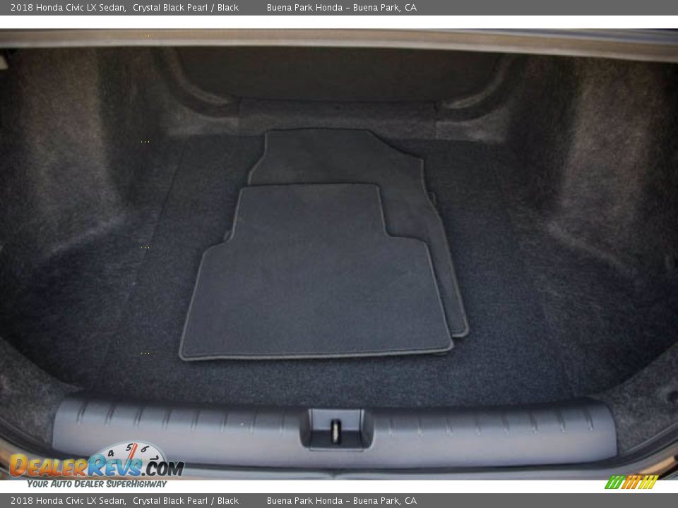 2018 Honda Civic LX Sedan Crystal Black Pearl / Black Photo #21