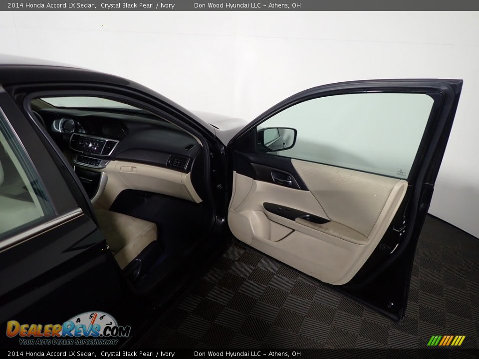 2014 Honda Accord LX Sedan Crystal Black Pearl / Ivory Photo #34