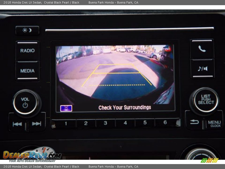 2018 Honda Civic LX Sedan Crystal Black Pearl / Black Photo #27