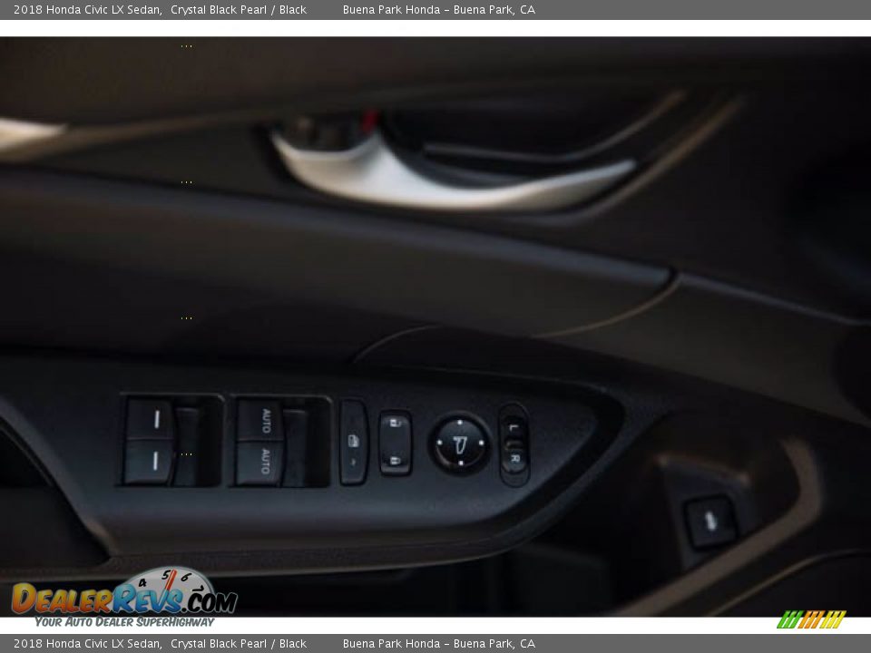 2018 Honda Civic LX Sedan Crystal Black Pearl / Black Photo #30
