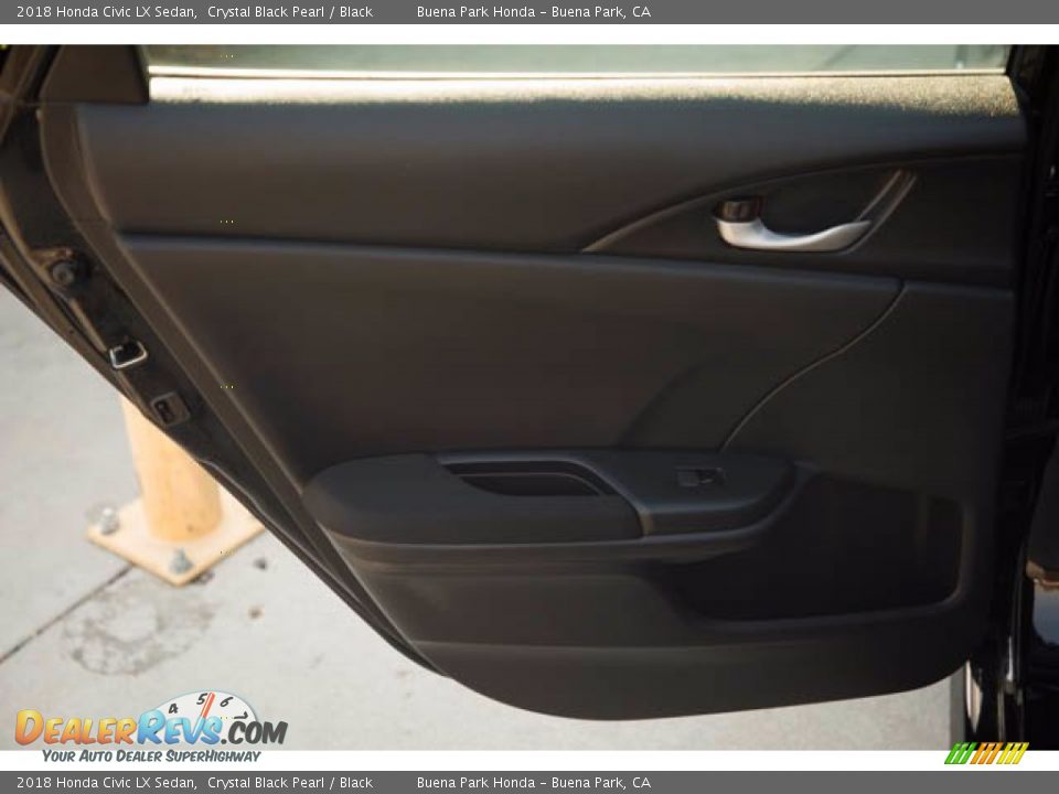 2018 Honda Civic LX Sedan Crystal Black Pearl / Black Photo #31