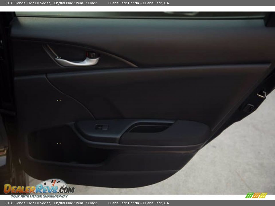 2018 Honda Civic LX Sedan Crystal Black Pearl / Black Photo #32
