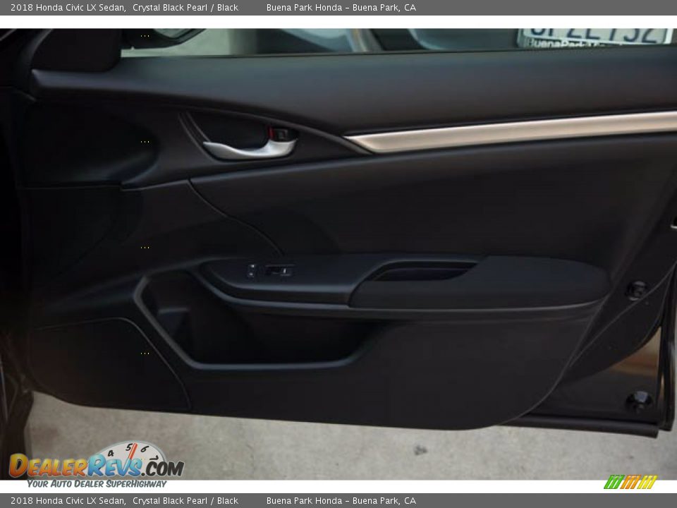 2018 Honda Civic LX Sedan Crystal Black Pearl / Black Photo #33