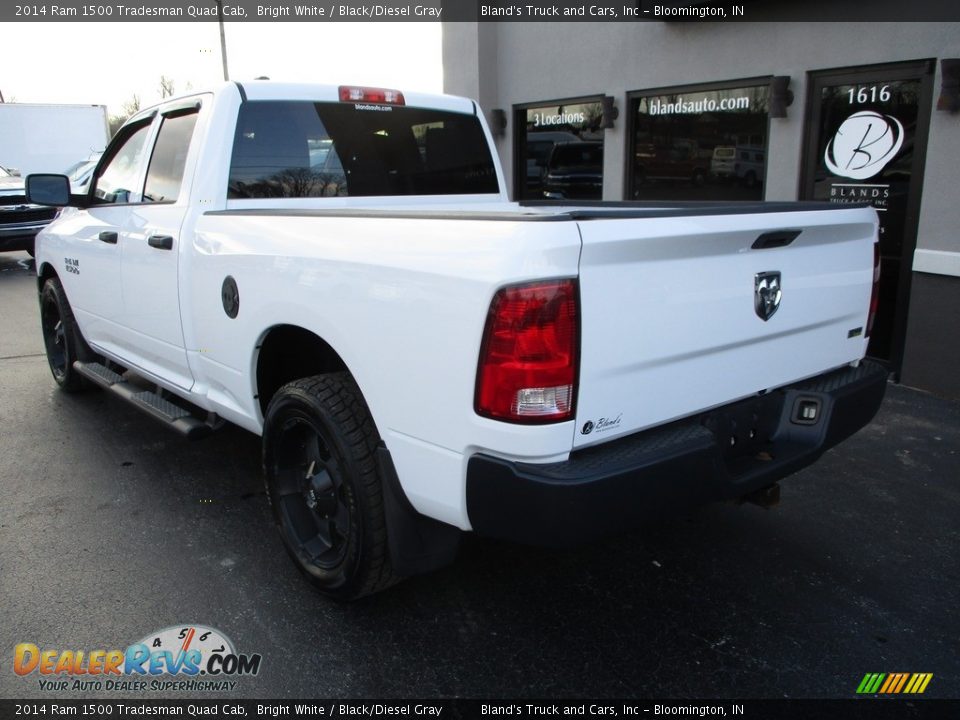 2014 Ram 1500 Tradesman Quad Cab Bright White / Black/Diesel Gray Photo #3