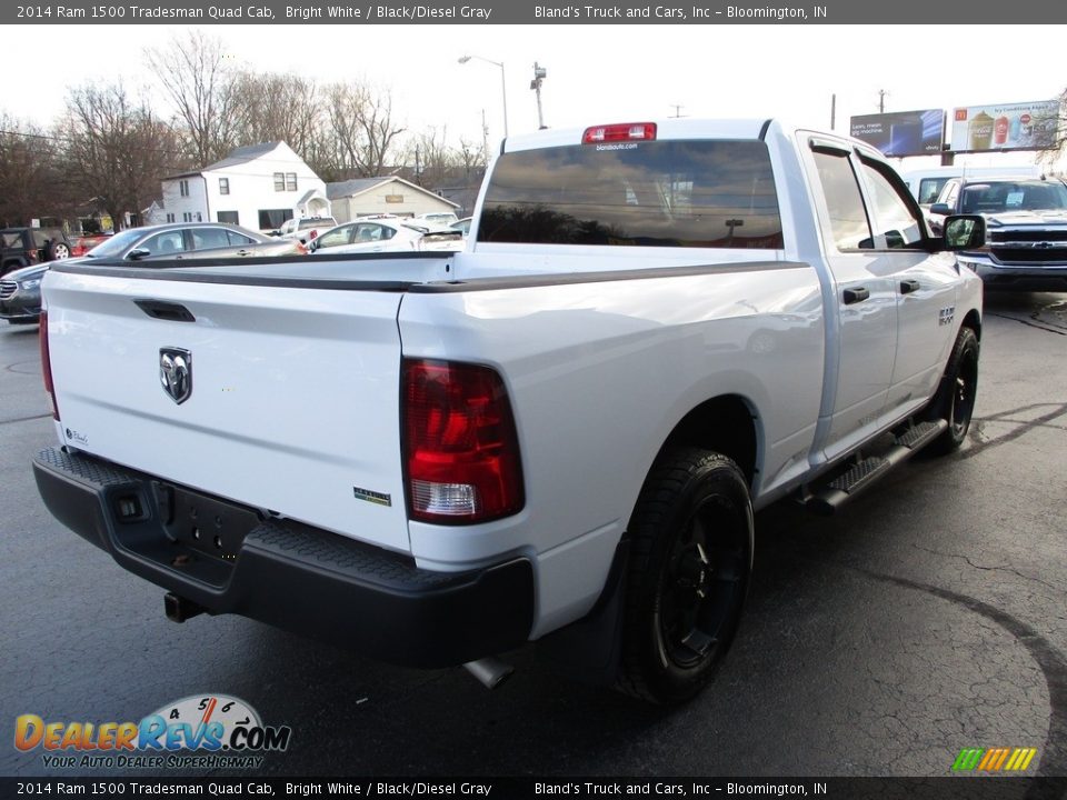 2014 Ram 1500 Tradesman Quad Cab Bright White / Black/Diesel Gray Photo #4