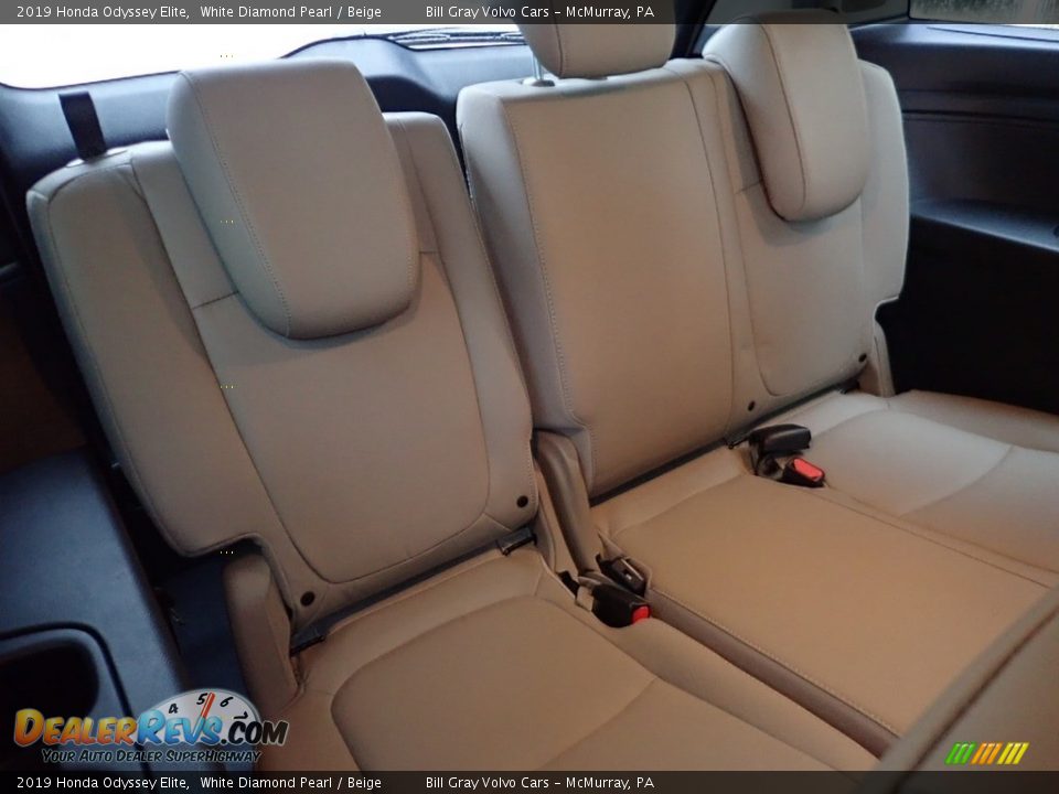 2019 Honda Odyssey Elite White Diamond Pearl / Beige Photo #15