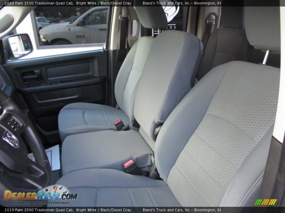 2014 Ram 1500 Tradesman Quad Cab Bright White / Black/Diesel Gray Photo #8