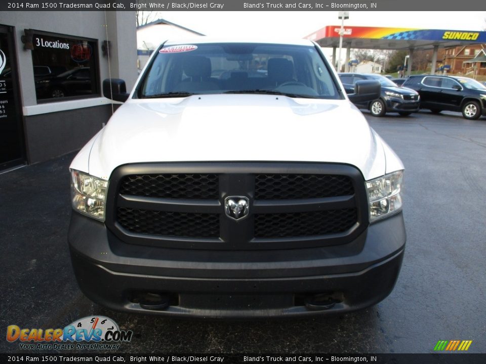 2014 Ram 1500 Tradesman Quad Cab Bright White / Black/Diesel Gray Photo #21