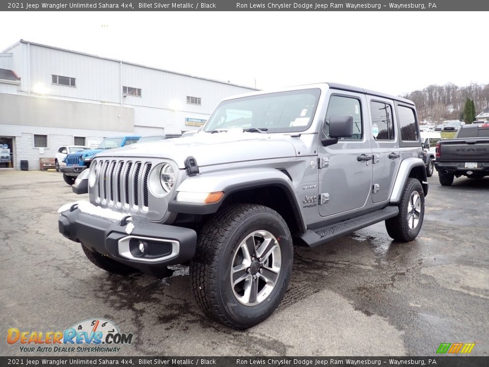 2021 Jeep Wrangler Unlimited Sahara 4x4 Billet Silver Metallic / Black Photo #1