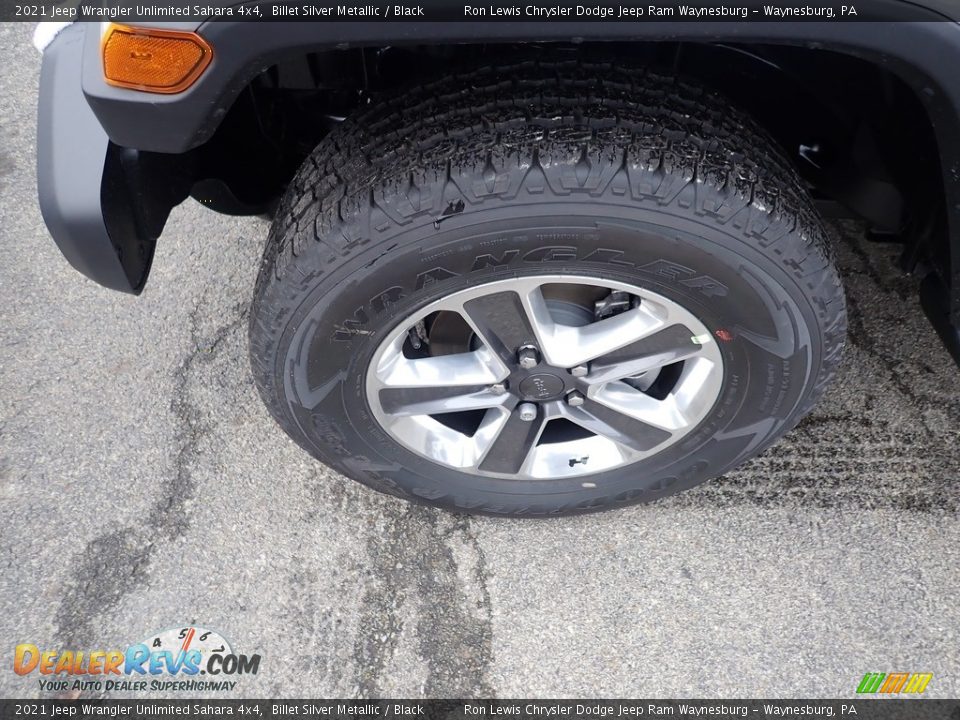 2021 Jeep Wrangler Unlimited Sahara 4x4 Billet Silver Metallic / Black Photo #2