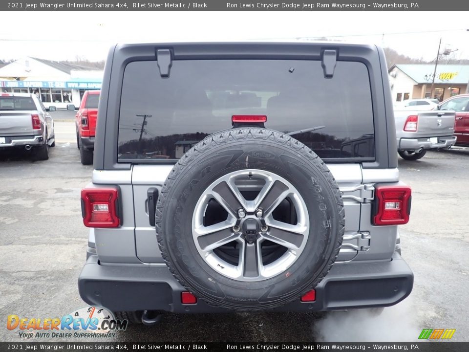 2021 Jeep Wrangler Unlimited Sahara 4x4 Billet Silver Metallic / Black Photo #5