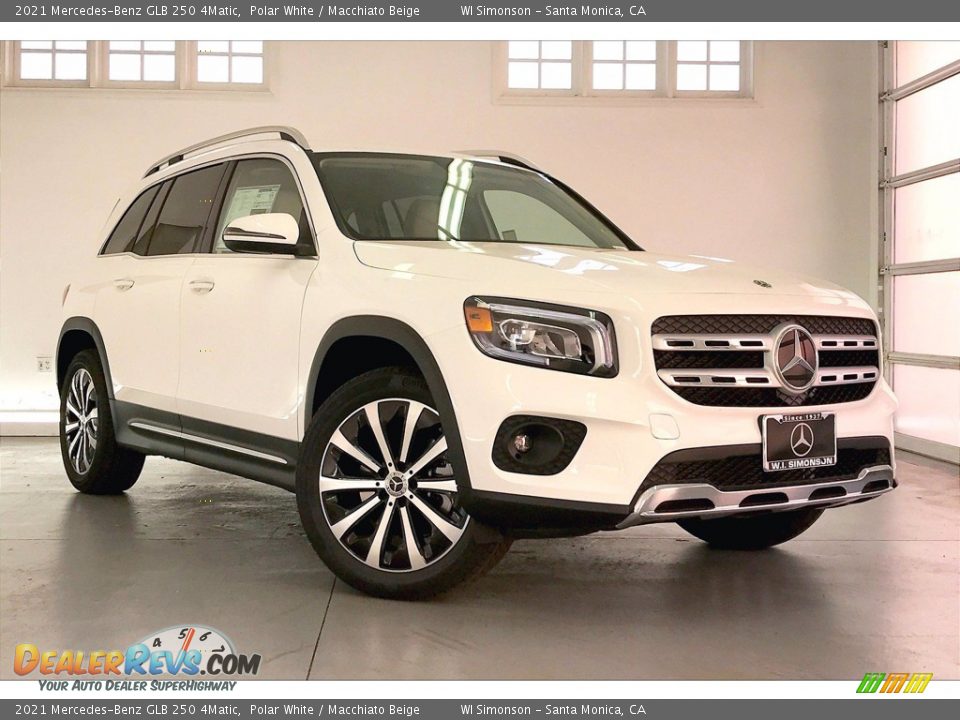 2021 Mercedes-Benz GLB 250 4Matic Polar White / Macchiato Beige Photo #12