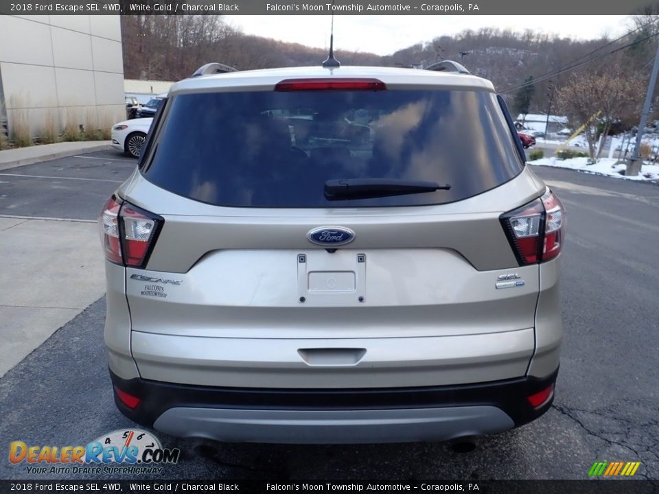 2018 Ford Escape SEL 4WD White Gold / Charcoal Black Photo #3