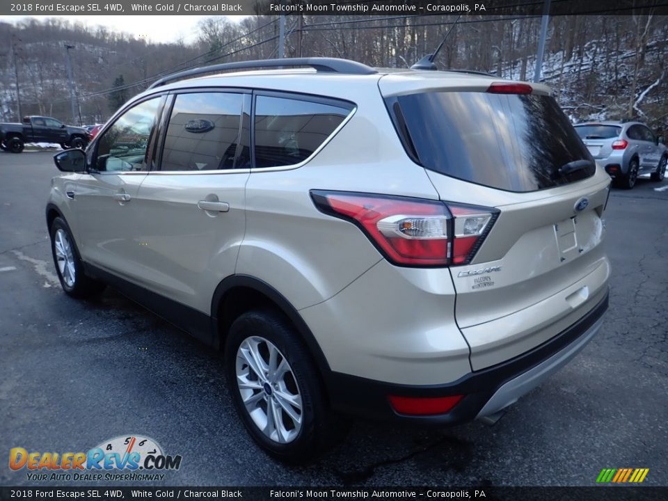 2018 Ford Escape SEL 4WD White Gold / Charcoal Black Photo #5