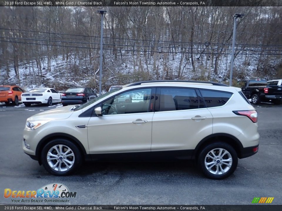 2018 Ford Escape SEL 4WD White Gold / Charcoal Black Photo #6