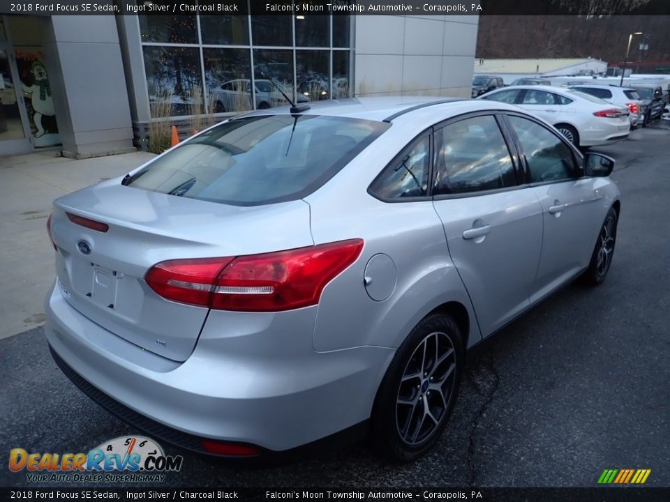 2018 Ford Focus SE Sedan Ingot Silver / Charcoal Black Photo #2