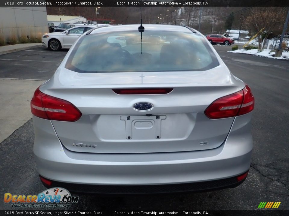 2018 Ford Focus SE Sedan Ingot Silver / Charcoal Black Photo #3