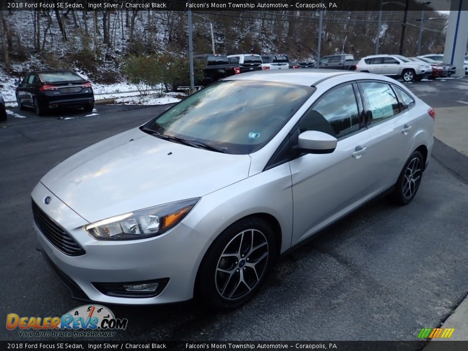 2018 Ford Focus SE Sedan Ingot Silver / Charcoal Black Photo #7