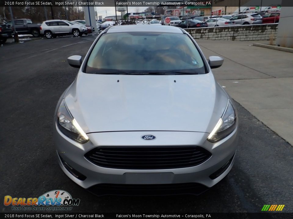 2018 Ford Focus SE Sedan Ingot Silver / Charcoal Black Photo #8