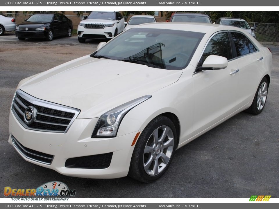 White Diamond Tricoat 2013 Cadillac ATS 2.5L Luxury Photo #4