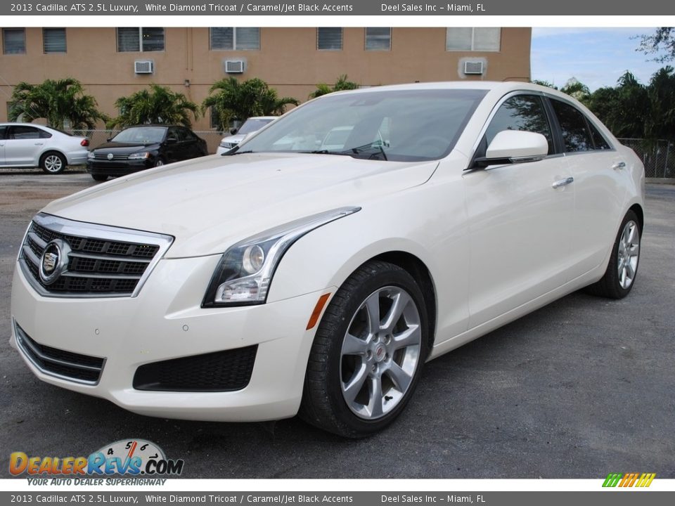 White Diamond Tricoat 2013 Cadillac ATS 2.5L Luxury Photo #5