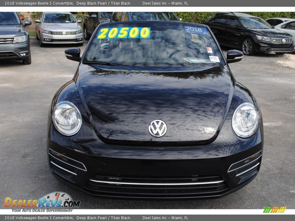 2018 Volkswagen Beetle S Convertible Deep Black Pearl / Titan Black Photo #3
