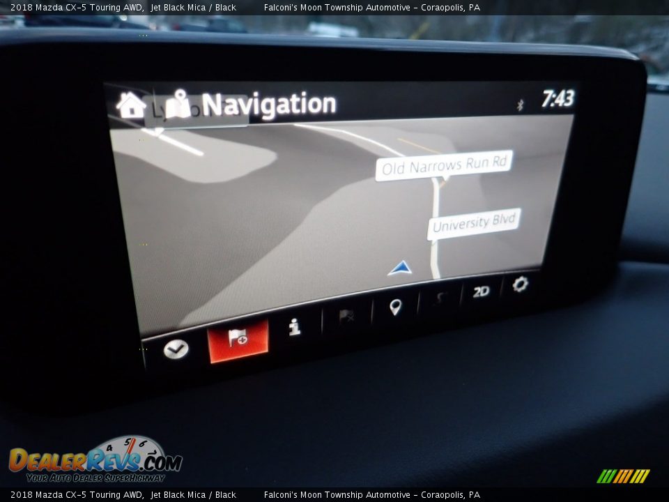 2018 Mazda CX-5 Touring AWD Jet Black Mica / Black Photo #21