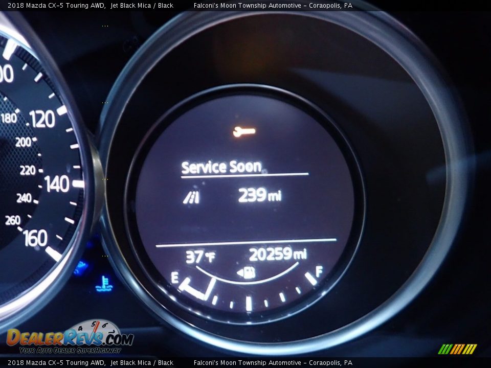 2018 Mazda CX-5 Touring AWD Jet Black Mica / Black Photo #24