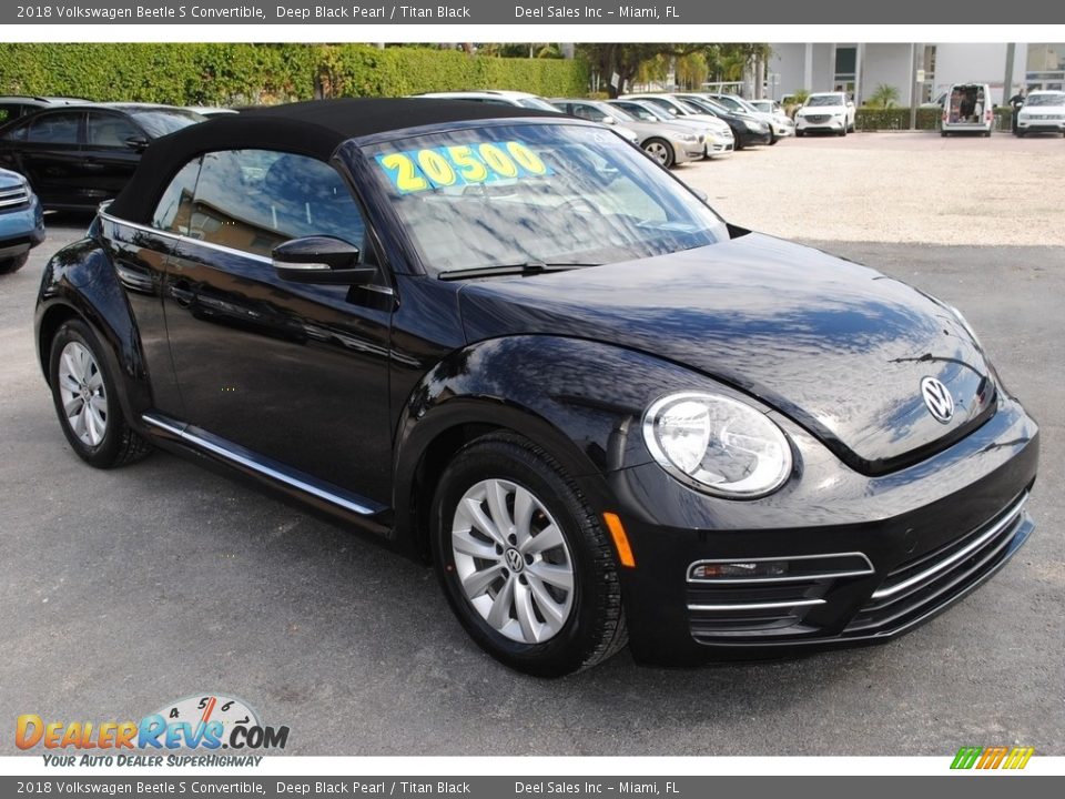 2018 Volkswagen Beetle S Convertible Deep Black Pearl / Titan Black Photo #13
