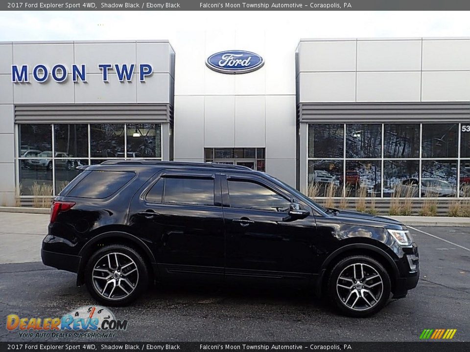 2017 Ford Explorer Sport 4WD Shadow Black / Ebony Black Photo #1