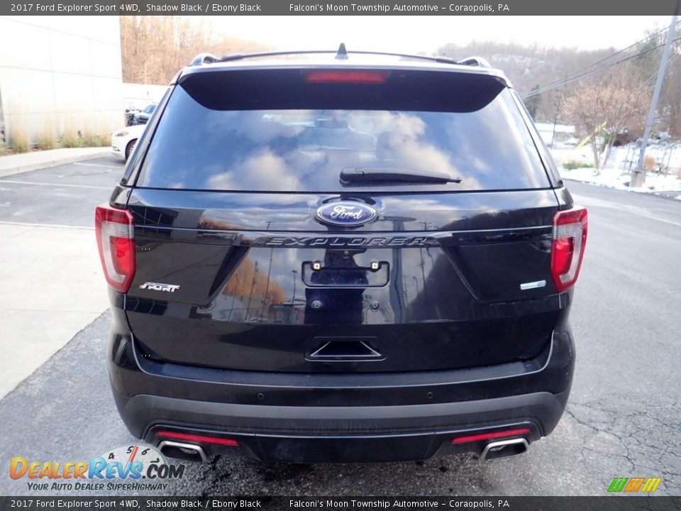 2017 Ford Explorer Sport 4WD Shadow Black / Ebony Black Photo #3