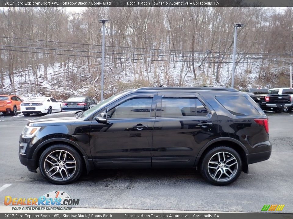 2017 Ford Explorer Sport 4WD Shadow Black / Ebony Black Photo #6