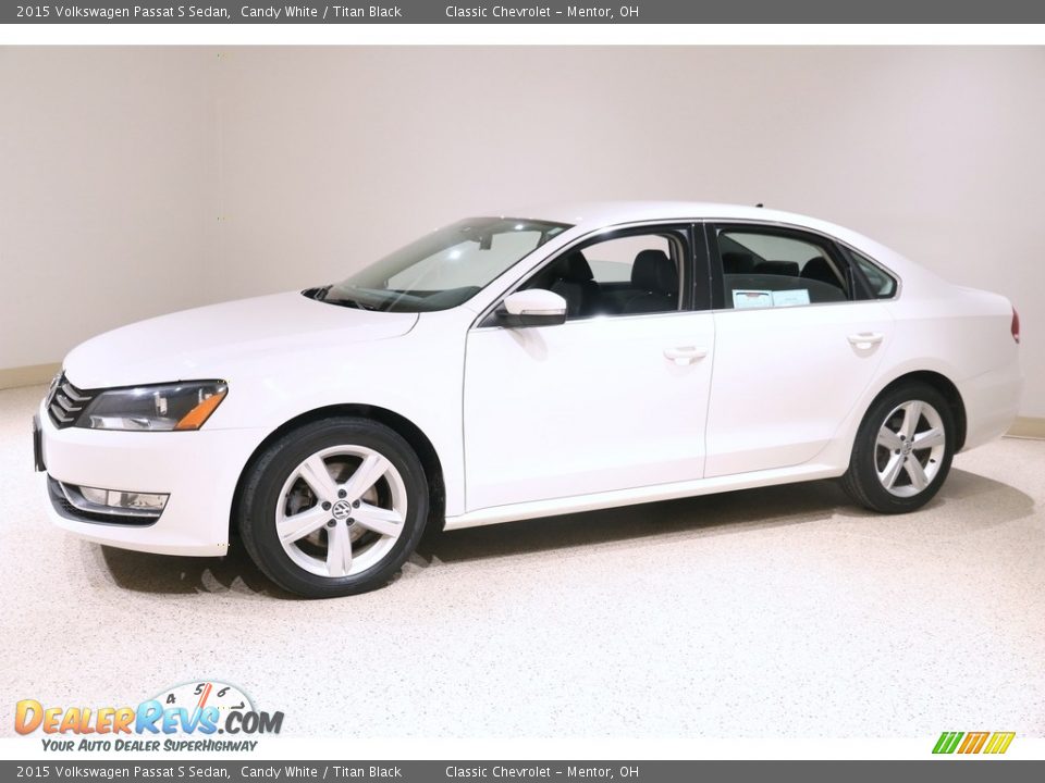 2015 Volkswagen Passat S Sedan Candy White / Titan Black Photo #3