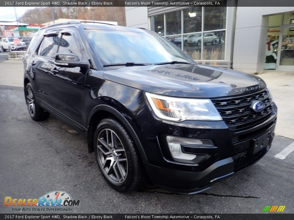 2017 Ford Explorer Sport 4WD Shadow Black / Ebony Black Photo #9