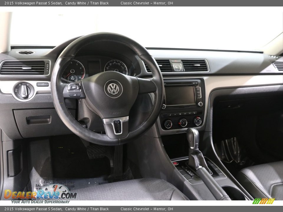 2015 Volkswagen Passat S Sedan Candy White / Titan Black Photo #6
