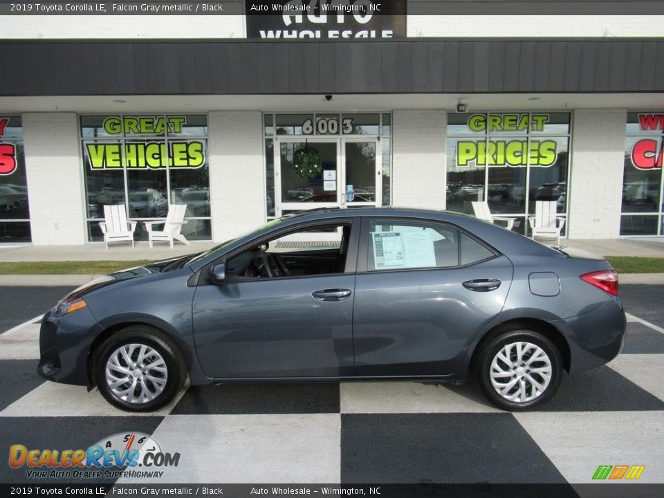 2019 Toyota Corolla LE Falcon Gray metallic / Black Photo #1