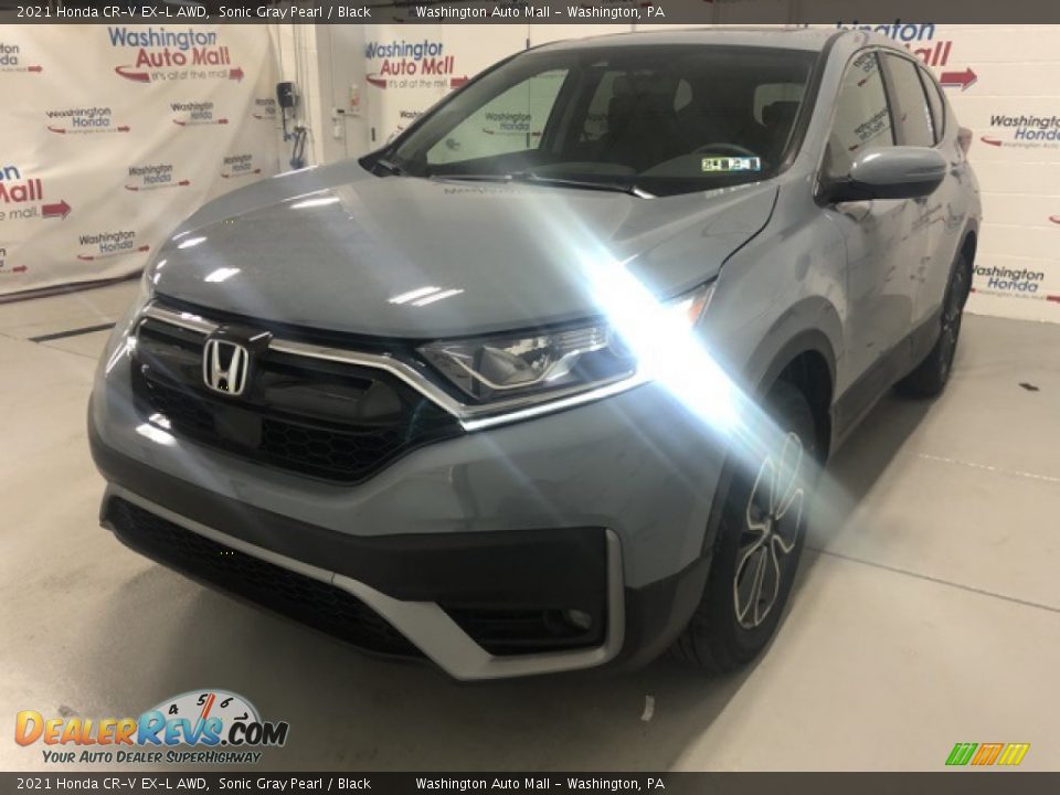 2021 Honda CR-V EX-L AWD Sonic Gray Pearl / Black Photo #3